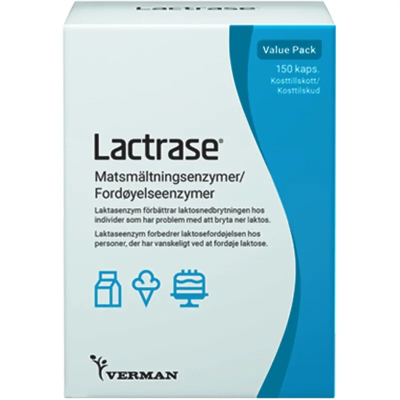 Lactrase Kapslar 150 st från Lactrase – köp hos Apotek Hjärtat