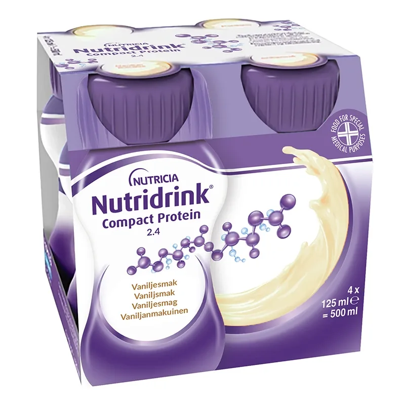 Nutridrink Compact Protein Vanilj 4x125 ml från Nutridrink – köp hos Apotek Hjärtat