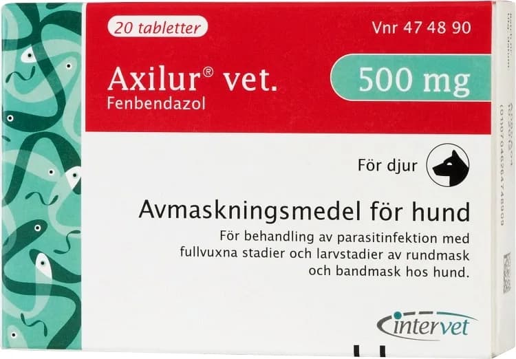 Axilur vet. tablett för hund 500 mg 20 st från Axilur – köp hos Apotek Hjärtat