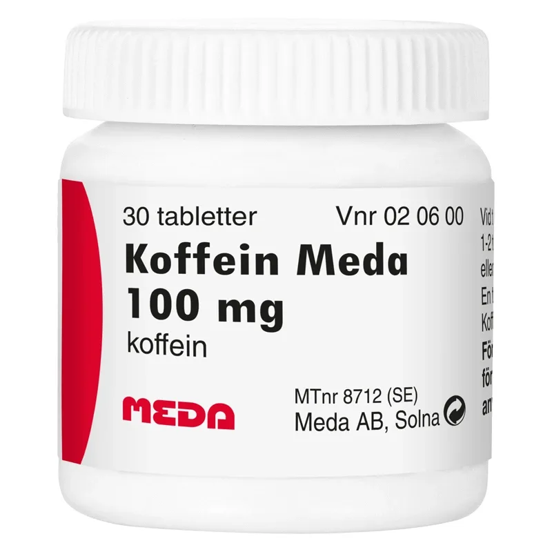 Koffein Meda tablett 100 mg 30 st från Koffein – köp hos Apotek Hjärtat