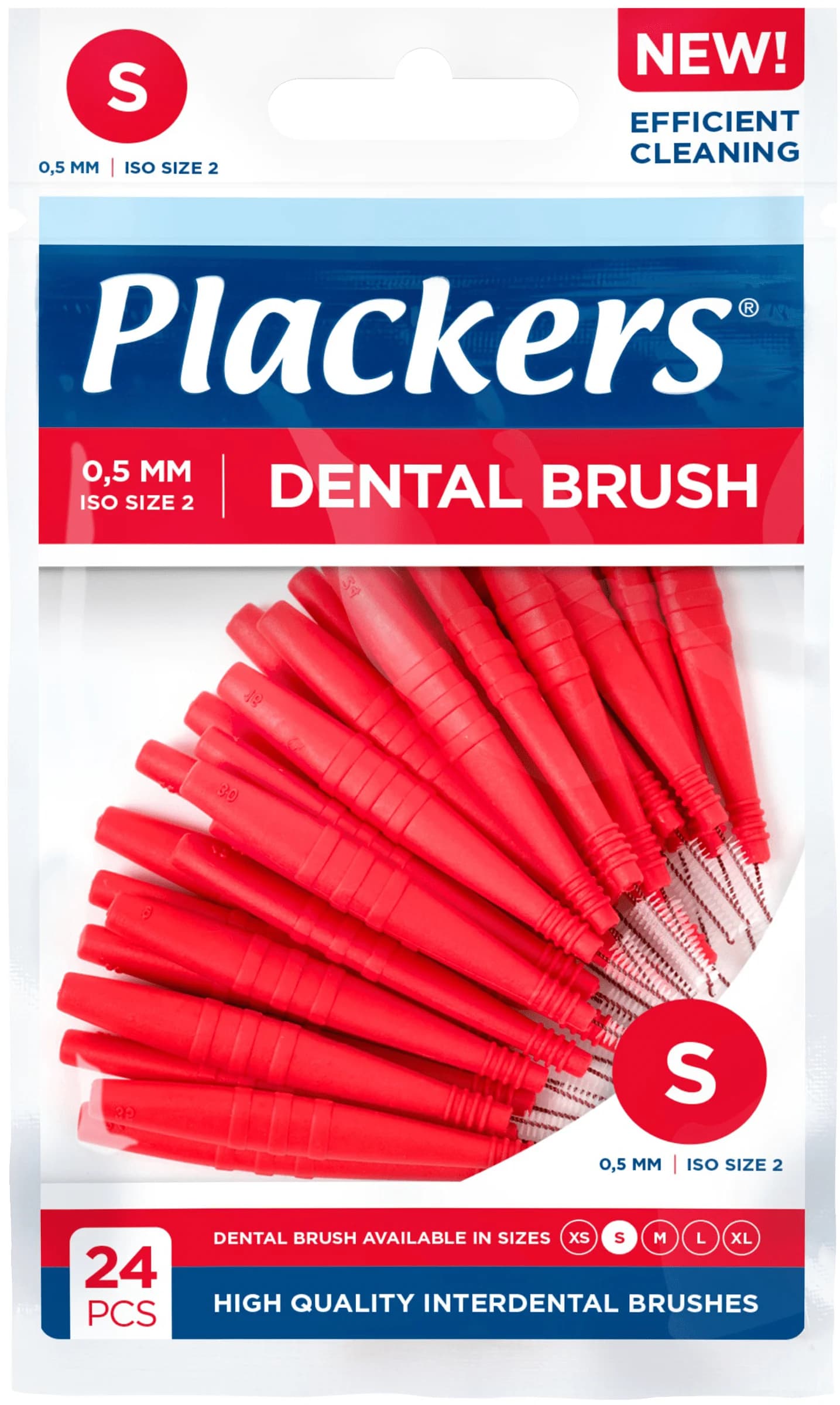 Plackers Dental Brush S 0,5 mm 24 st från Plackers – köp hos Apotek Hjärtat
