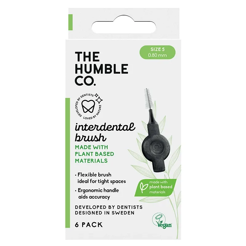 The Humble Co. Plant Based Mellanrumsborste 6-pack 0,80 mm Size 5 från The Humble Co. – köp hos Apotek Hjärtat