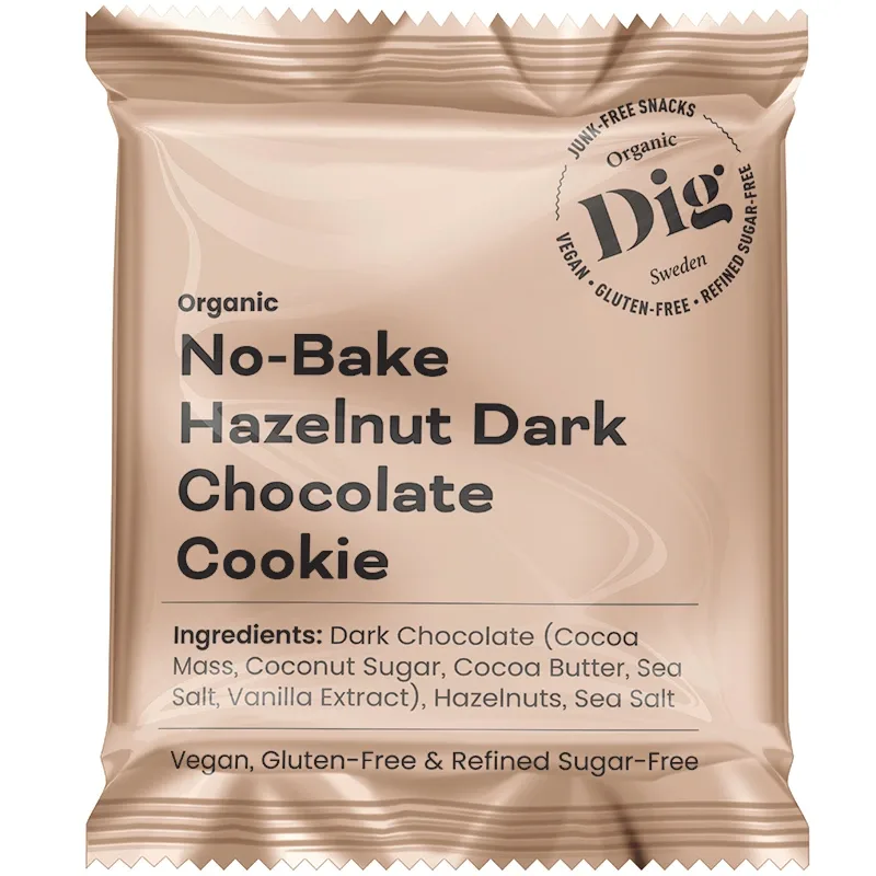 Dig No-Bake Hazelnut Dark Chocolate Cookie 30 g från Dig – köp hos Apotek Hjärtat