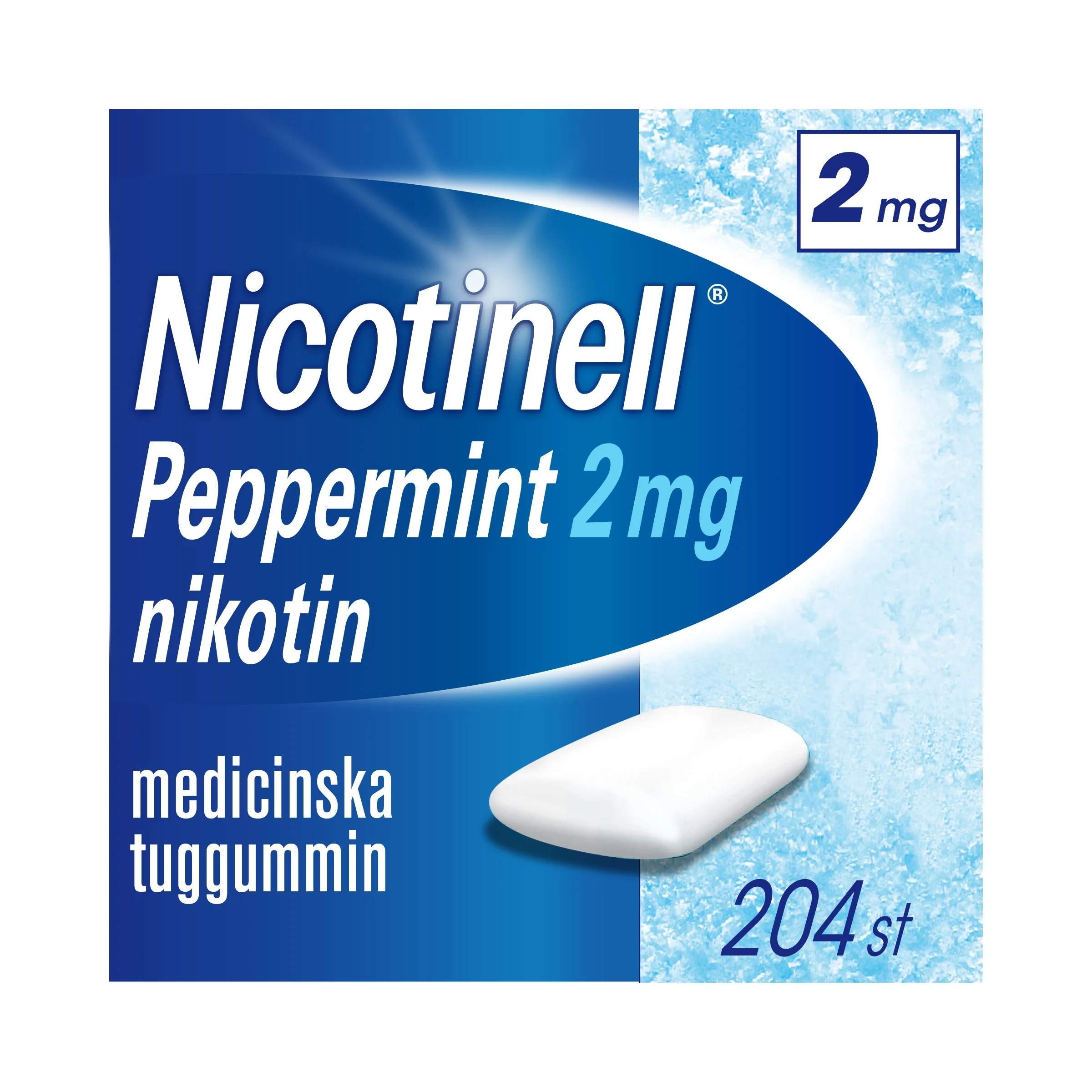 Nicotinell Peppermint Medicinskt tuggummi 2 mg 204 st från Nicotinell – köp hos Apotek Hjärtat