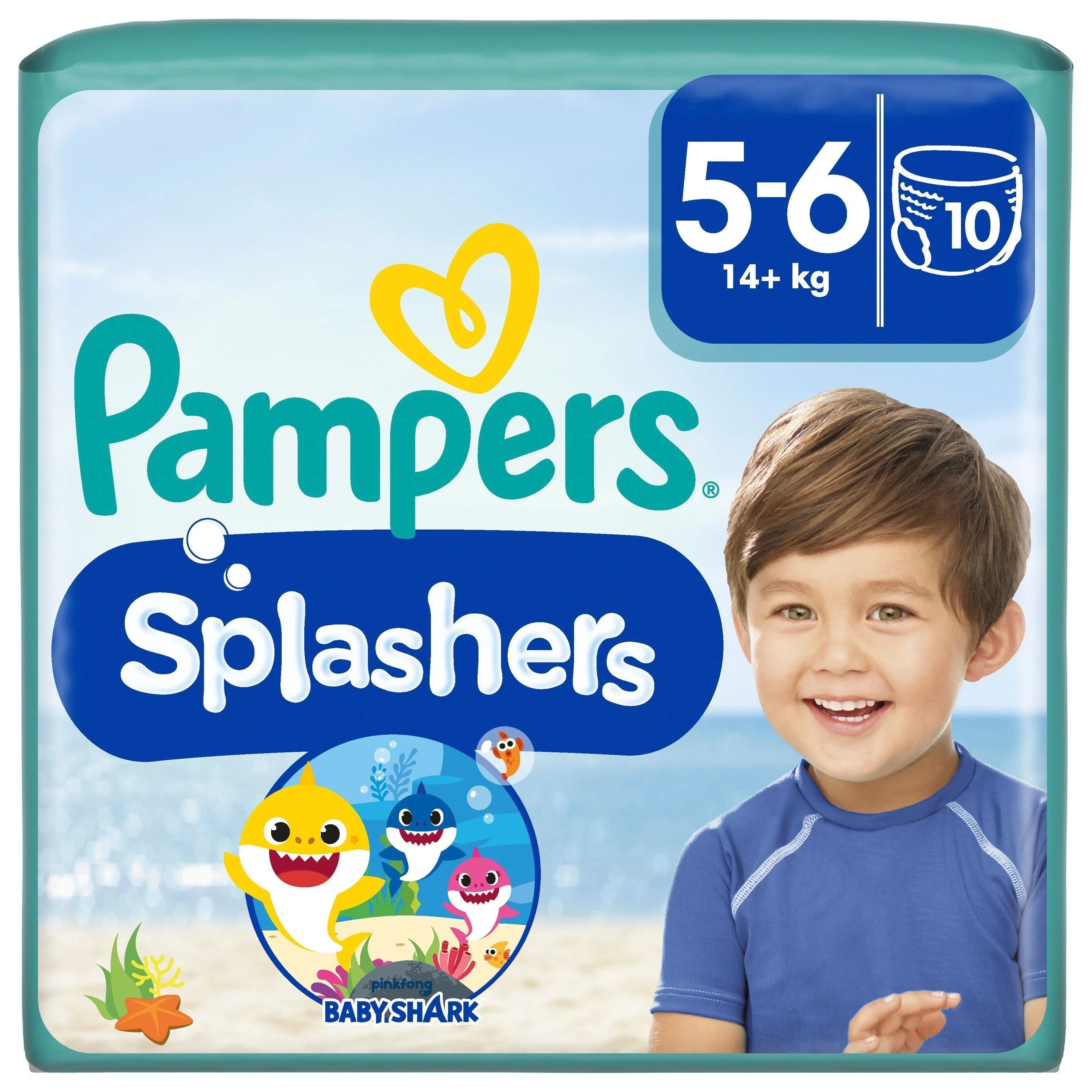 Pampers Splashers Engångsbadblöjor Stl 5 14kg+10 st från Pampers – köp hos Apotek Hjärtat