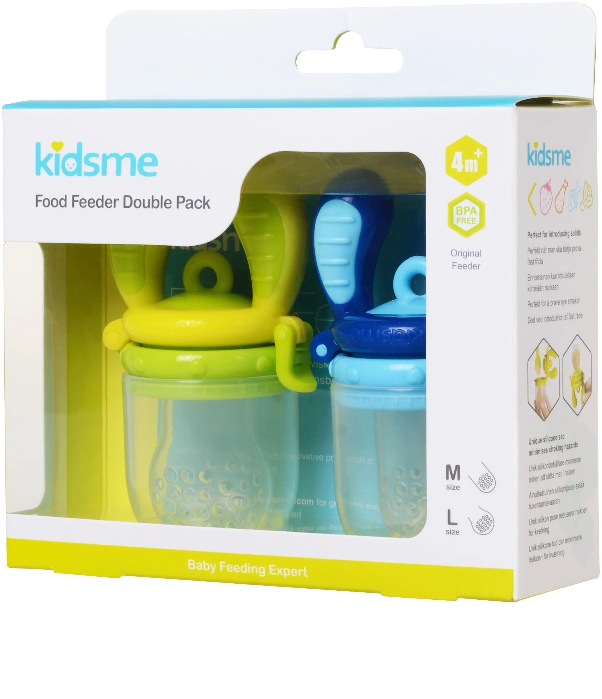 Kidsme Food Feeder 2-pack Lime/Aquamarine från Kidsme – köp hos Apotek Hjärtat