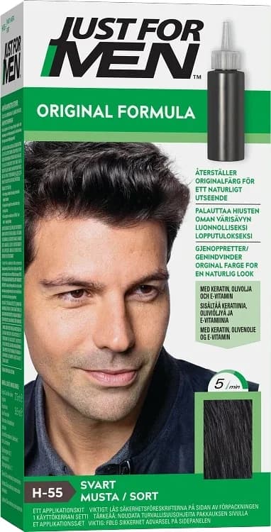 Just For Men Original Formula Hair Hårfärg Real Black från Just For Men – köp hos Apotek Hjärtat