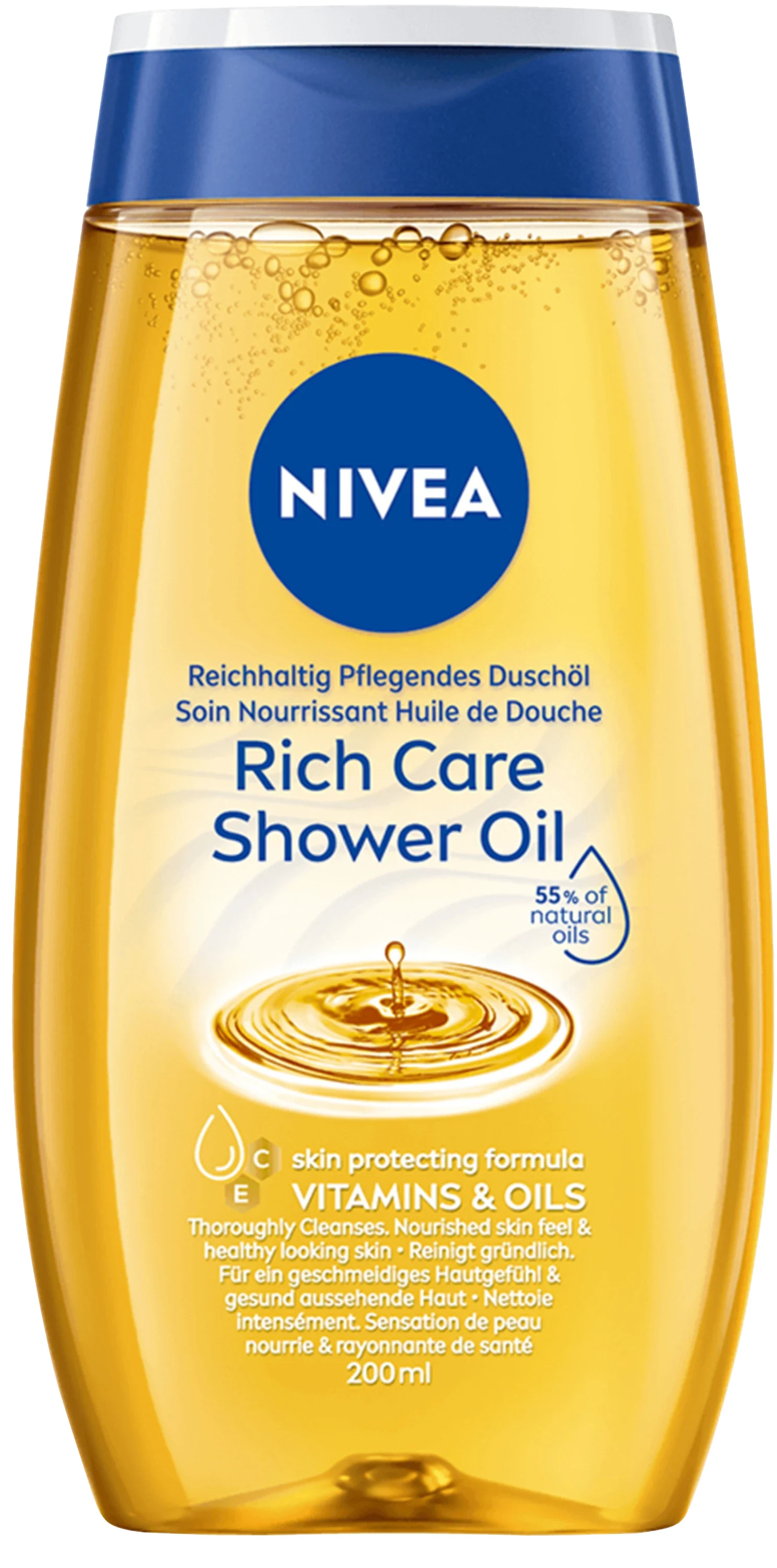 Nivea Rich Caring Shower Oil Natural 200 ml från Nivea - köp hos Apotek Hjärtat