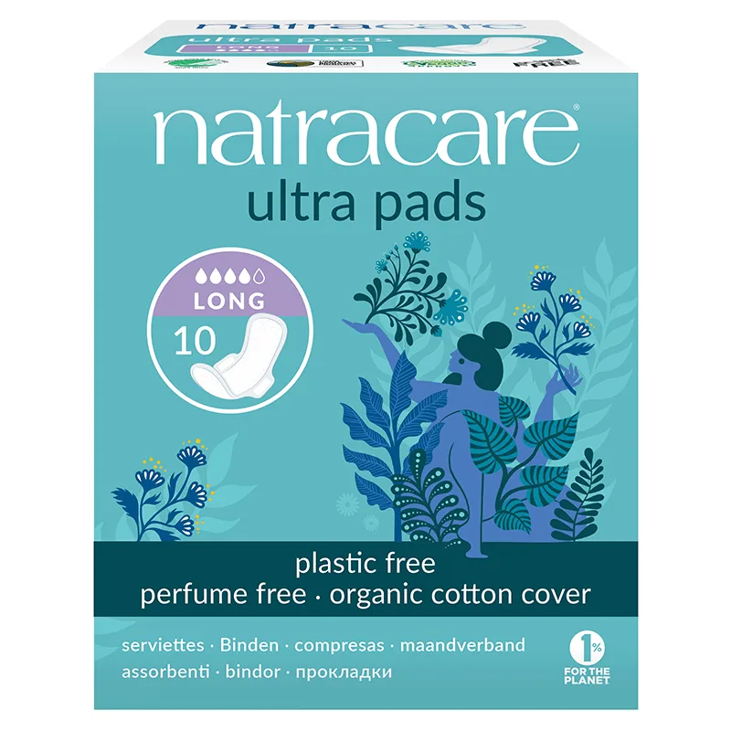 Natracare Binda Ultra Lång med Vingar 10 st från Natracare – köp hos Apotek Hjärtat
