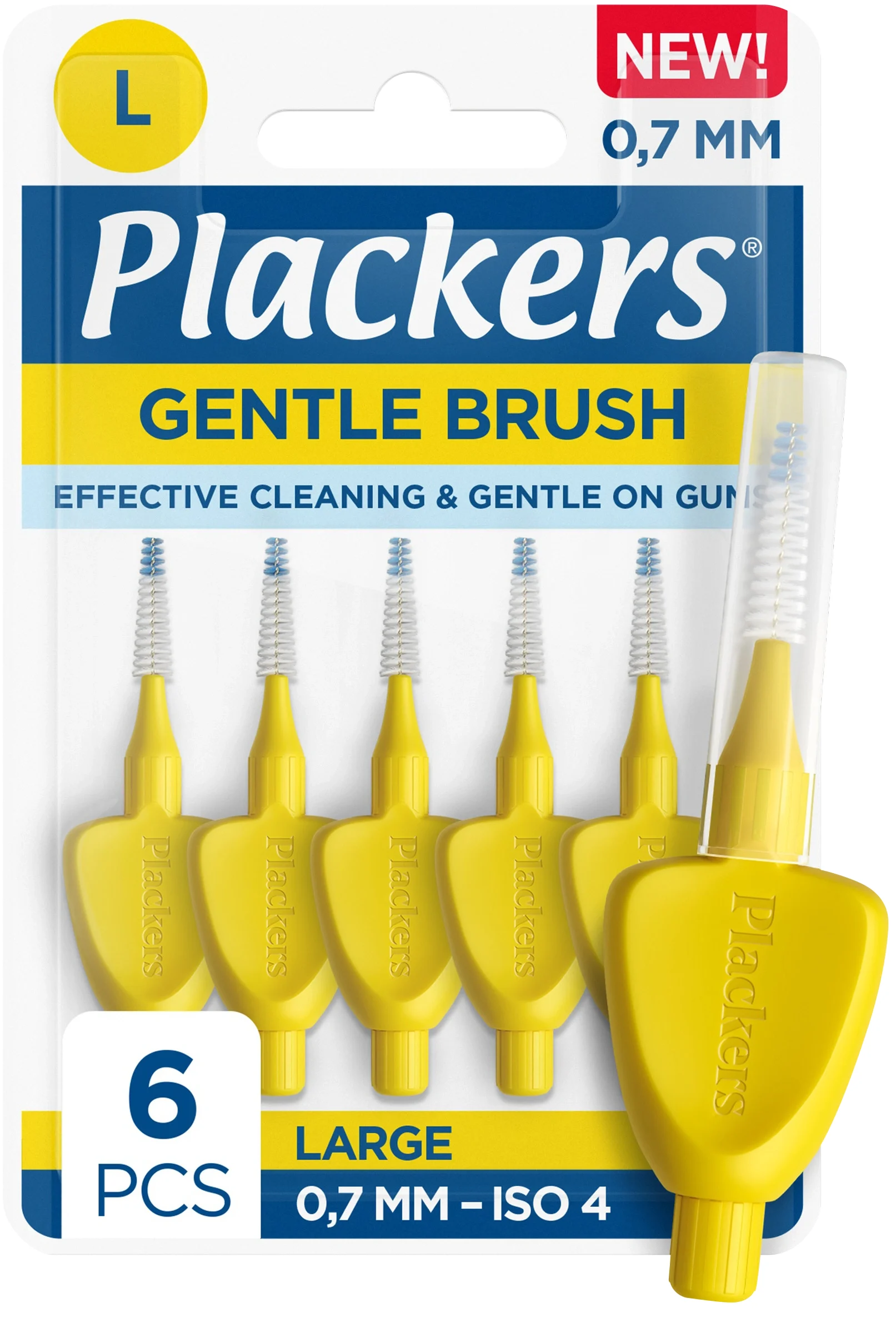 Plackers Gentle Brush 0,7 mm 6st från Plackers – köp hos Apotek Hjärtat