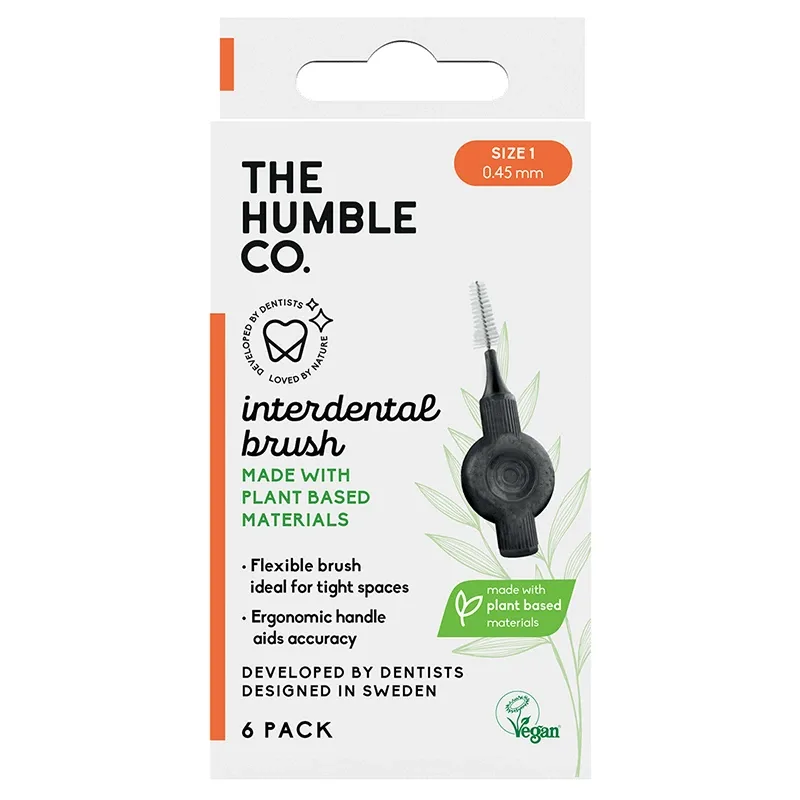 The Humble Co. Plant Based Mellanrumsborste 6-pack 0,45 mm Size 1 från The Humble Co. – köp hos Apotek Hjärtat
