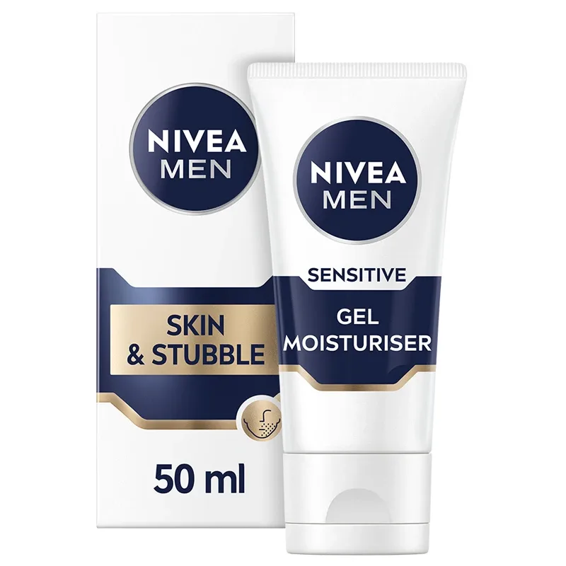 Nivea Men Sensitive Skin & Stubble Gel Moisturiser 50ml från Nivea – köp hos Apotek Hjärtat