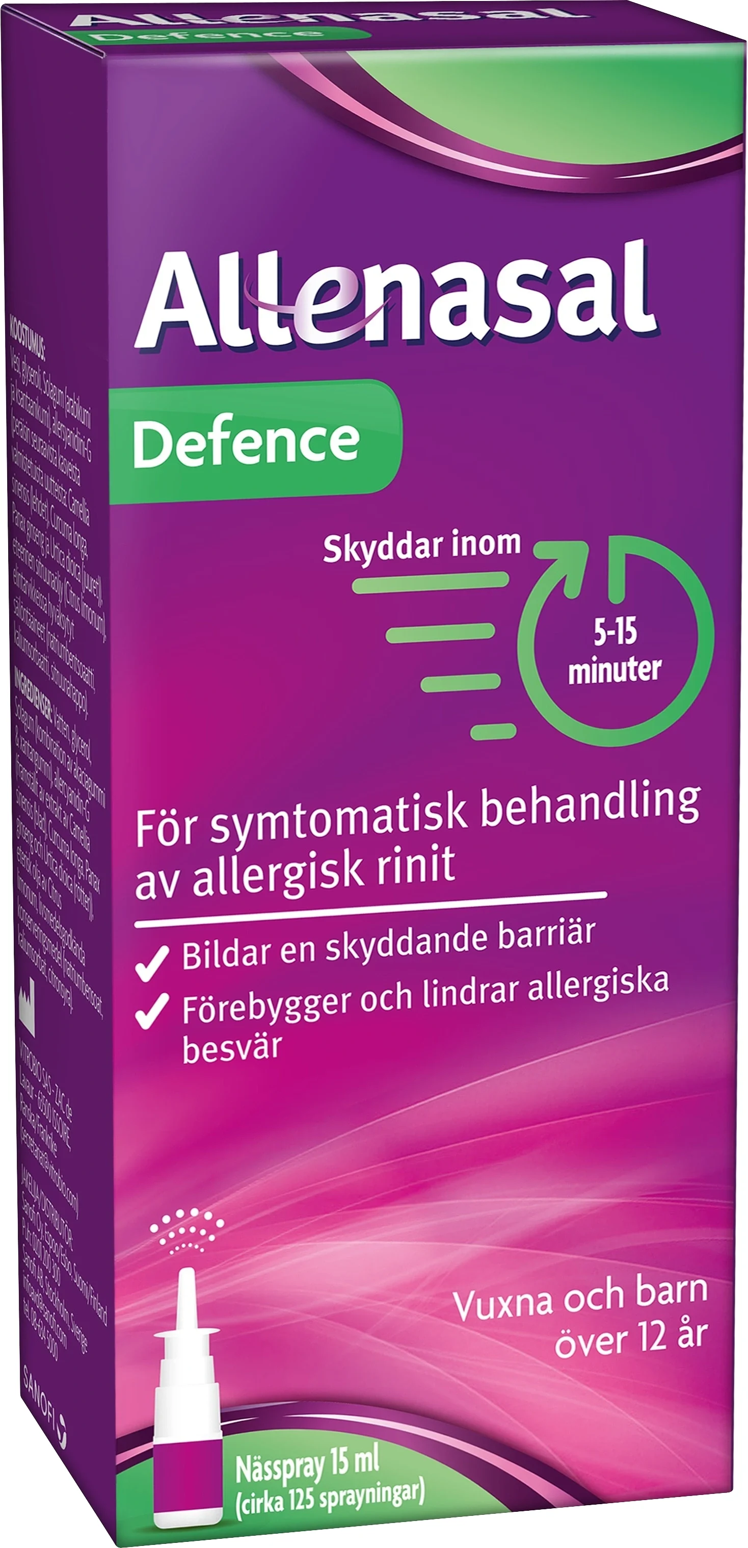 Allenasal Defence Nässpray 15 ml från Allenasal – köp hos Apotek Hjärtat