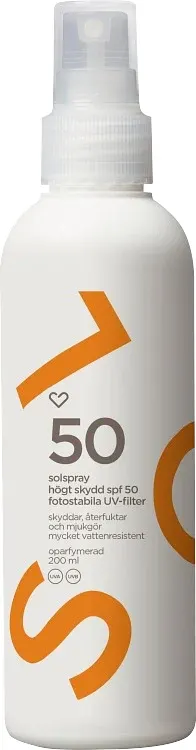 Hjärtats Solspray Oparfymerad SPF 50, 200 ml från Hjärtats – köp hos Apotek Hjärtat
