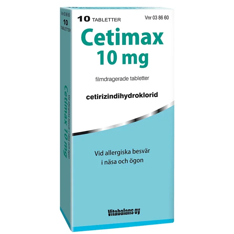 Cetimax Filmdragerad tablett 10mg Blister, 10tabletter från Cetimax – köp hos Apotek Hjärtat