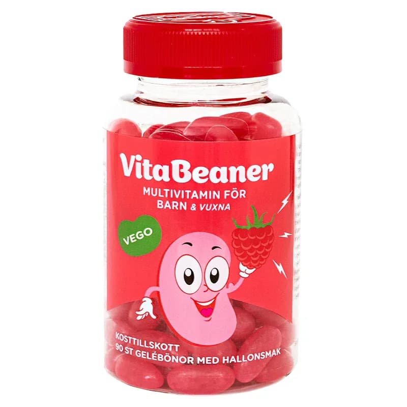 VitaBeaner Multivitamin Hallon Gelébönor 90st från Vitabeaner – köp hos Apotek Hjärtat