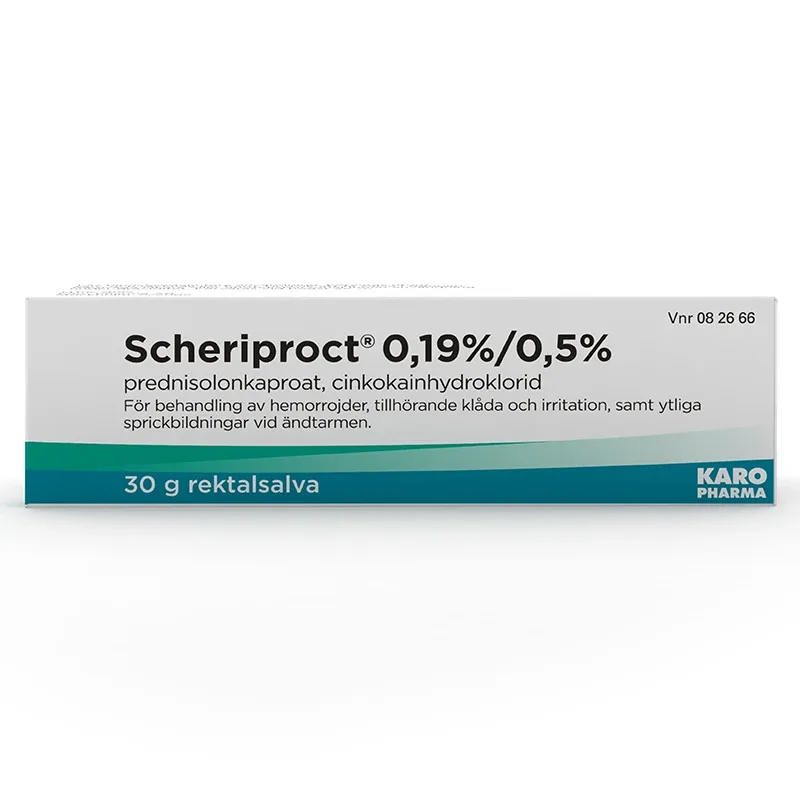 Scheriproct rektalsalva 0,19% / 0,5% 30 g från Scheriproct – köp hos Apotek Hjärtat