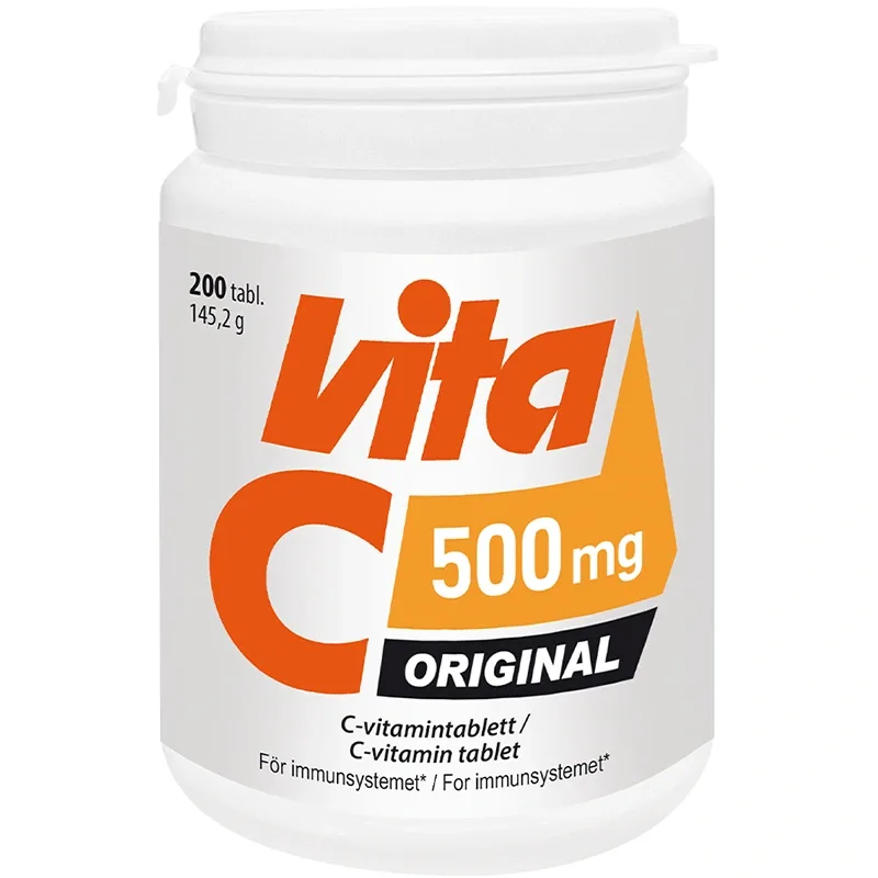 Vita-C Original 500 mg 200 tabletter från Vita-C – köp hos Apotek Hjärtat
