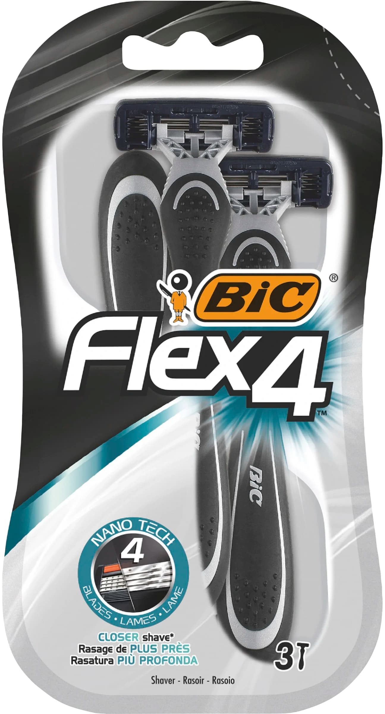 BIC Flex4 Rakhyvlar för Män 3-pack från Bic – köp hos Apotek Hjärtat