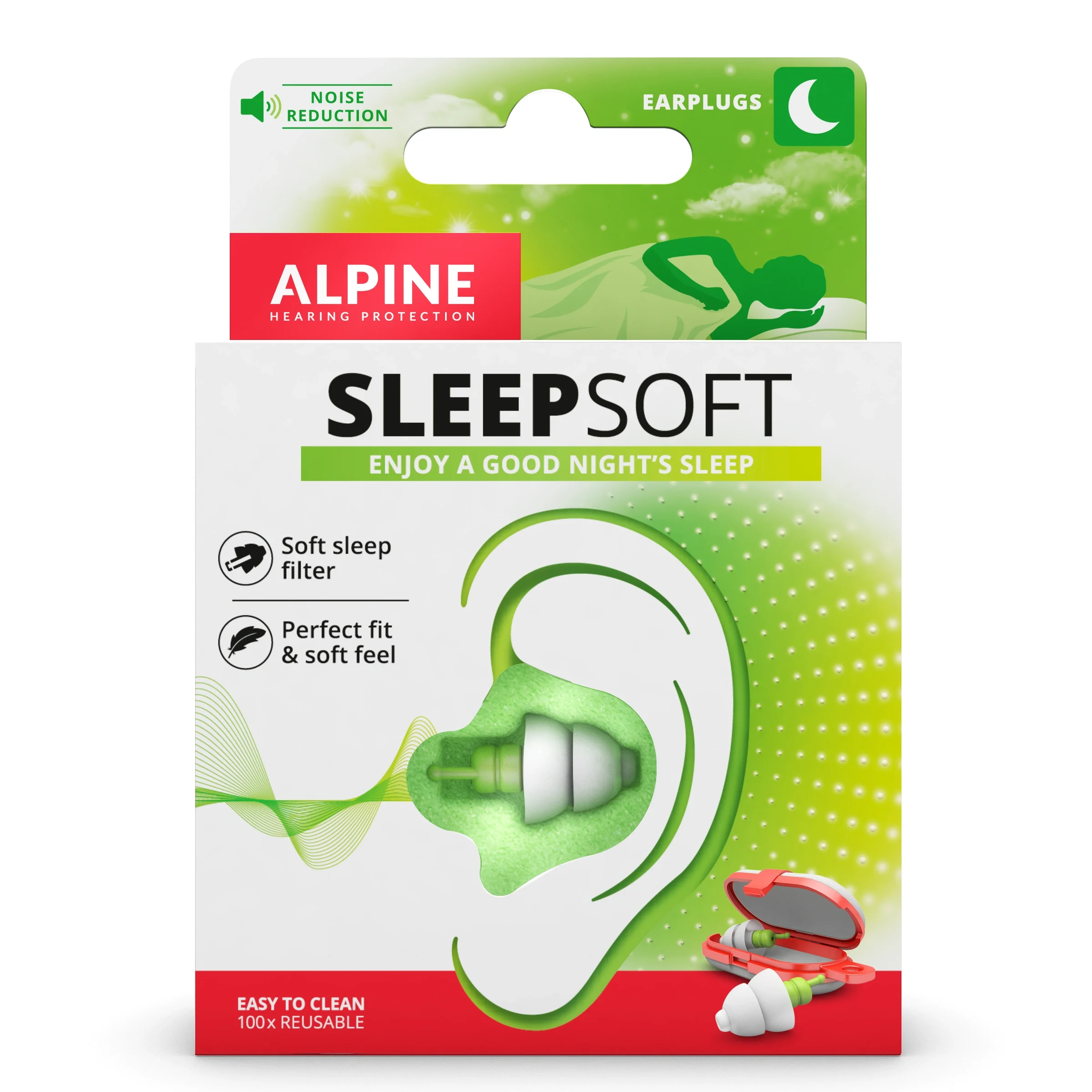 Alpine SleepSoft Earplugs 1 par från Alpine – köp hos Apotek Hjärtat
