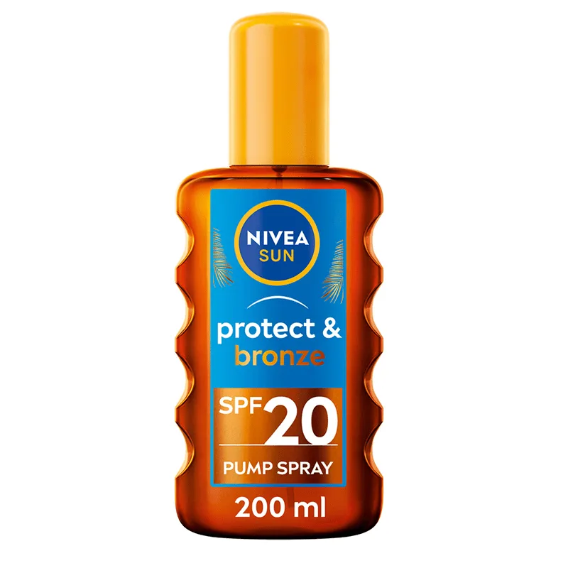 Nivea Sun Protect & Bronze Oil Spray SPF 20, 200 ml från Nivea – köp hos Apotek Hjärtat