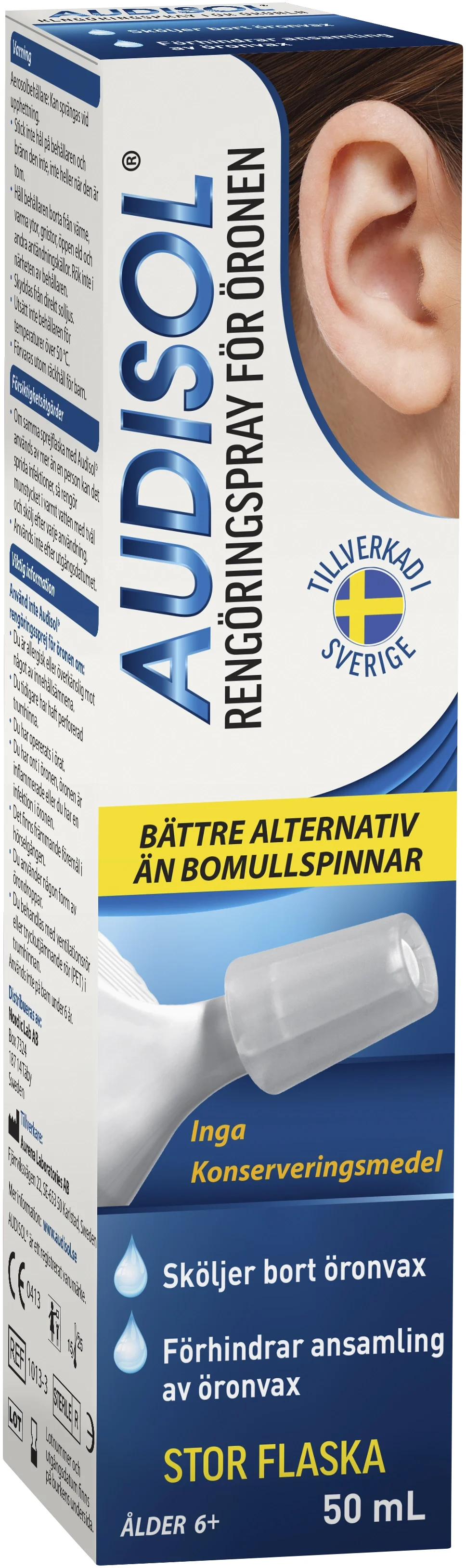 Audisol Rengöringspray Öron 50 ml från Audisol – köp hos Apotek Hjärtat