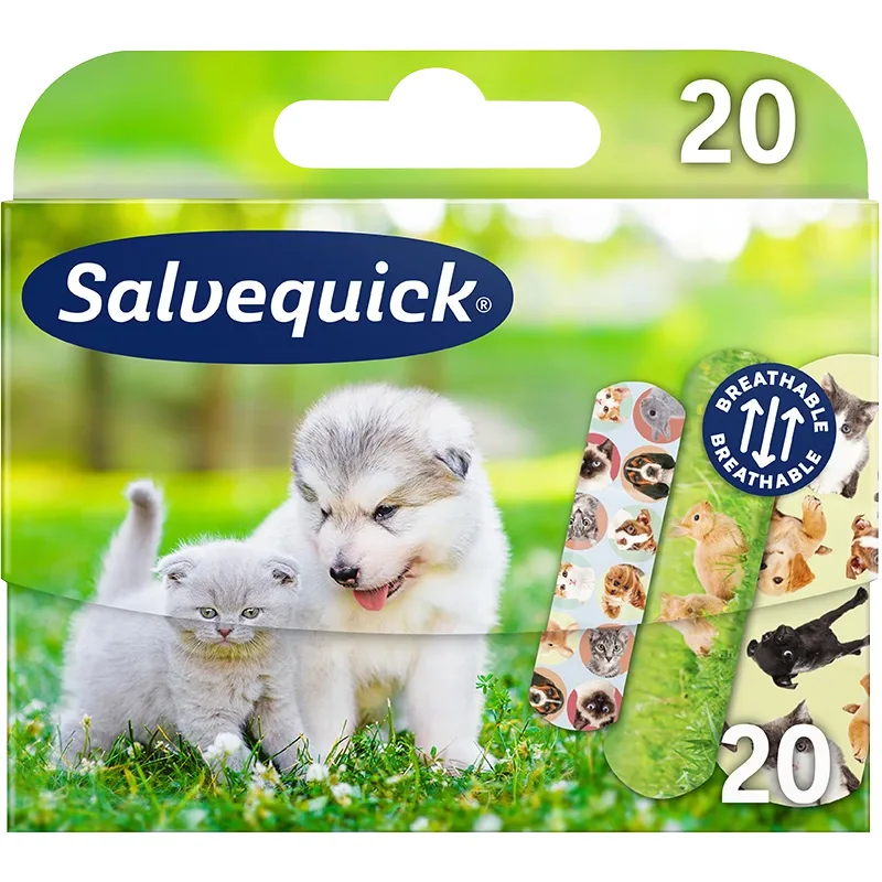 Salvequick Animals barnplåster 20 st från Salvequick – köp hos Apotek Hjärtat