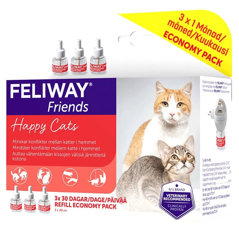 Feliway Friends 3 x Refill 48 ml från FELIWAY – köp hos Apotek Hjärtat