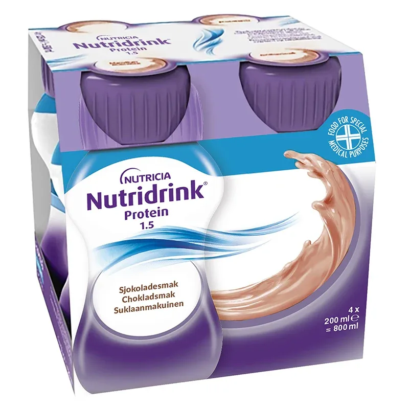Nutridrink Protein Choklad 4x200 ml från Nutridrink – köp hos Apotek Hjärtat