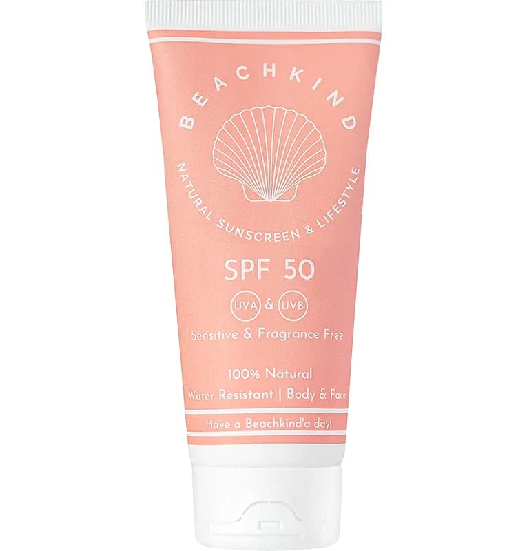 Beachkind Natural Sunscreen Sensitive Fragrance Free SPF 50, 50 ml från Beachkind – köp hos Apotek Hjärtat