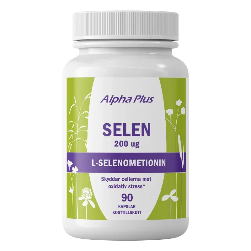 Alpha Plus Selen 200 µg 90 kapslar – från Alpha Plus – 80 kr – hos Apotek Hjärtat