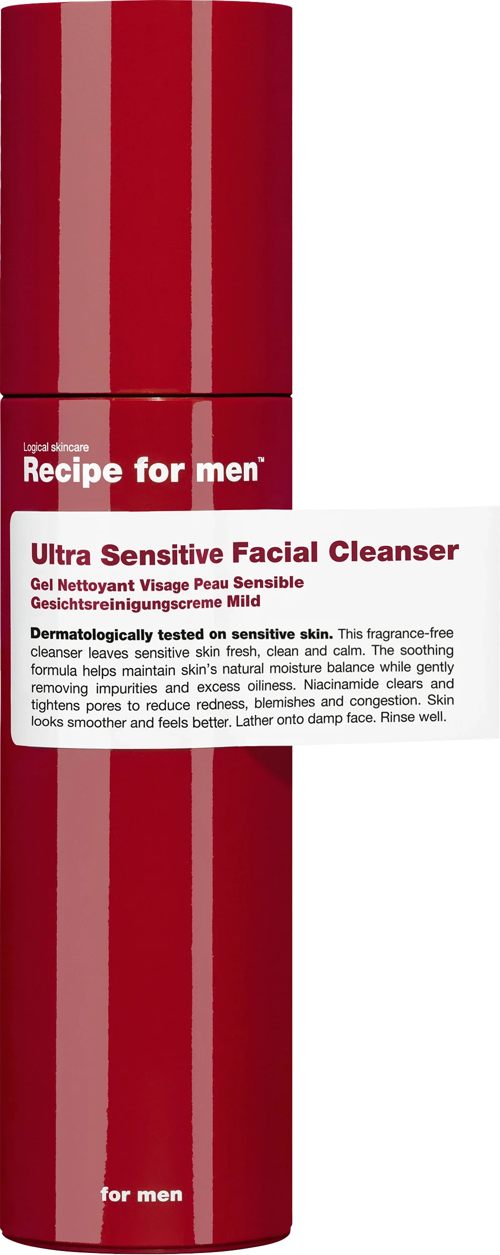 Recipe for Men Ultra Sensitive Facial Cleanser 100 ml från Recipe for Men – köp hos Apotek Hjärtat