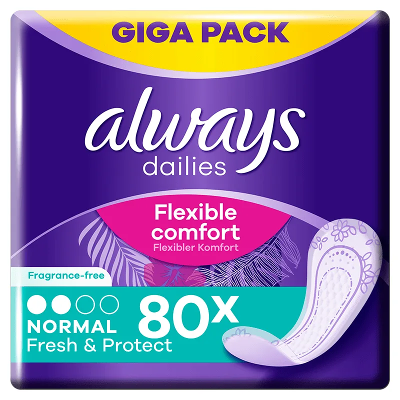Always Dailies Fresh & Protect Trosskydd 80 st från Always – köp hos Apotek Hjärtat