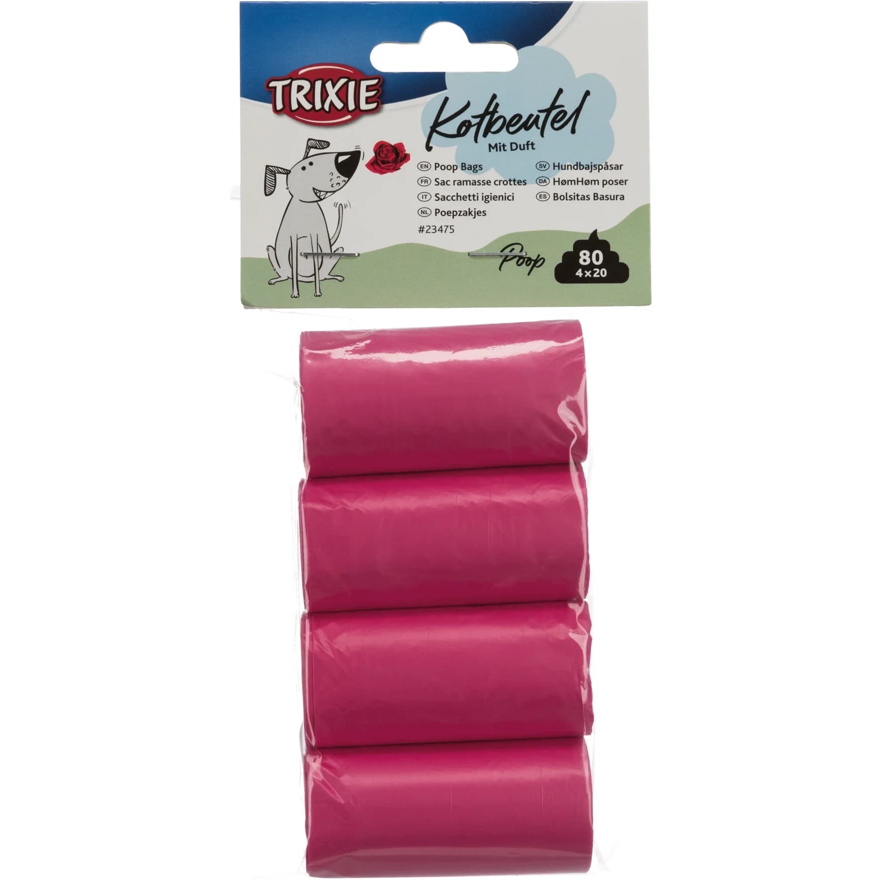 Trixie Bajspåsar Rosendoft Rosa 4 rullar x 20 st från TRIXIE – köp hos Apotek Hjärtat