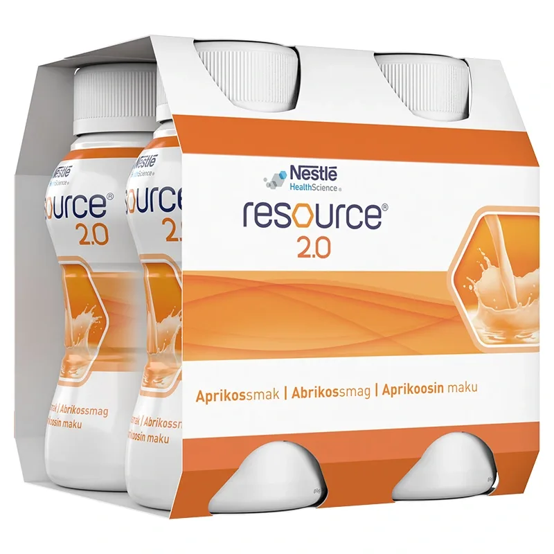 Resource 2.0 Aprikos 4x200 ml från Resource – köp hos Apotek Hjärtat