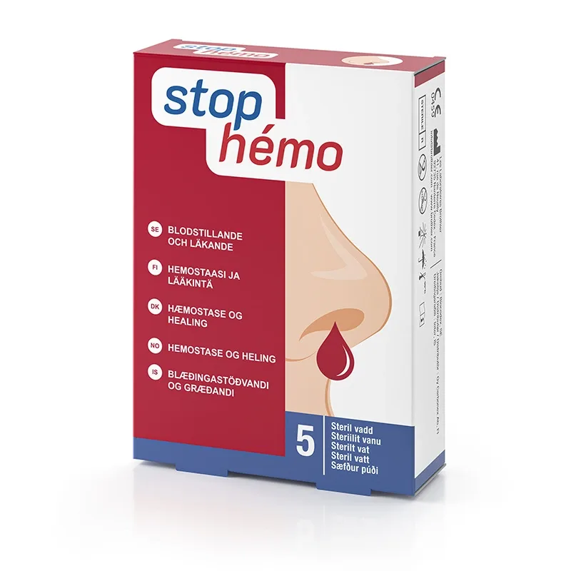 Stop-hemo blodstillande vadd 5 st från Stop Hémo – köp hos Apotek Hjärtat