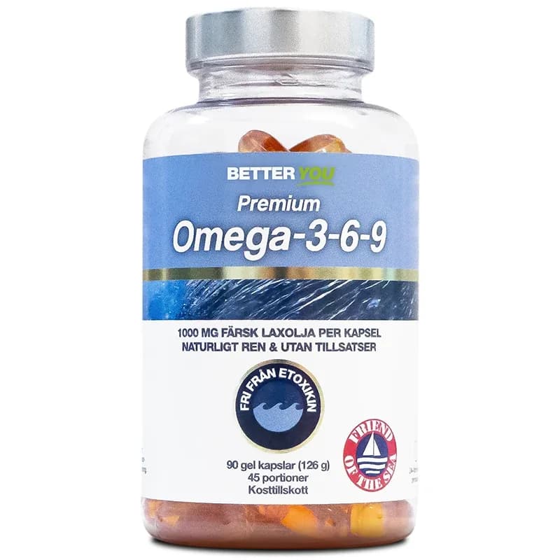 Better You Premium Omega-3-6-9 90 kapslar från Better You – köp hos Apotek Hjärtat
