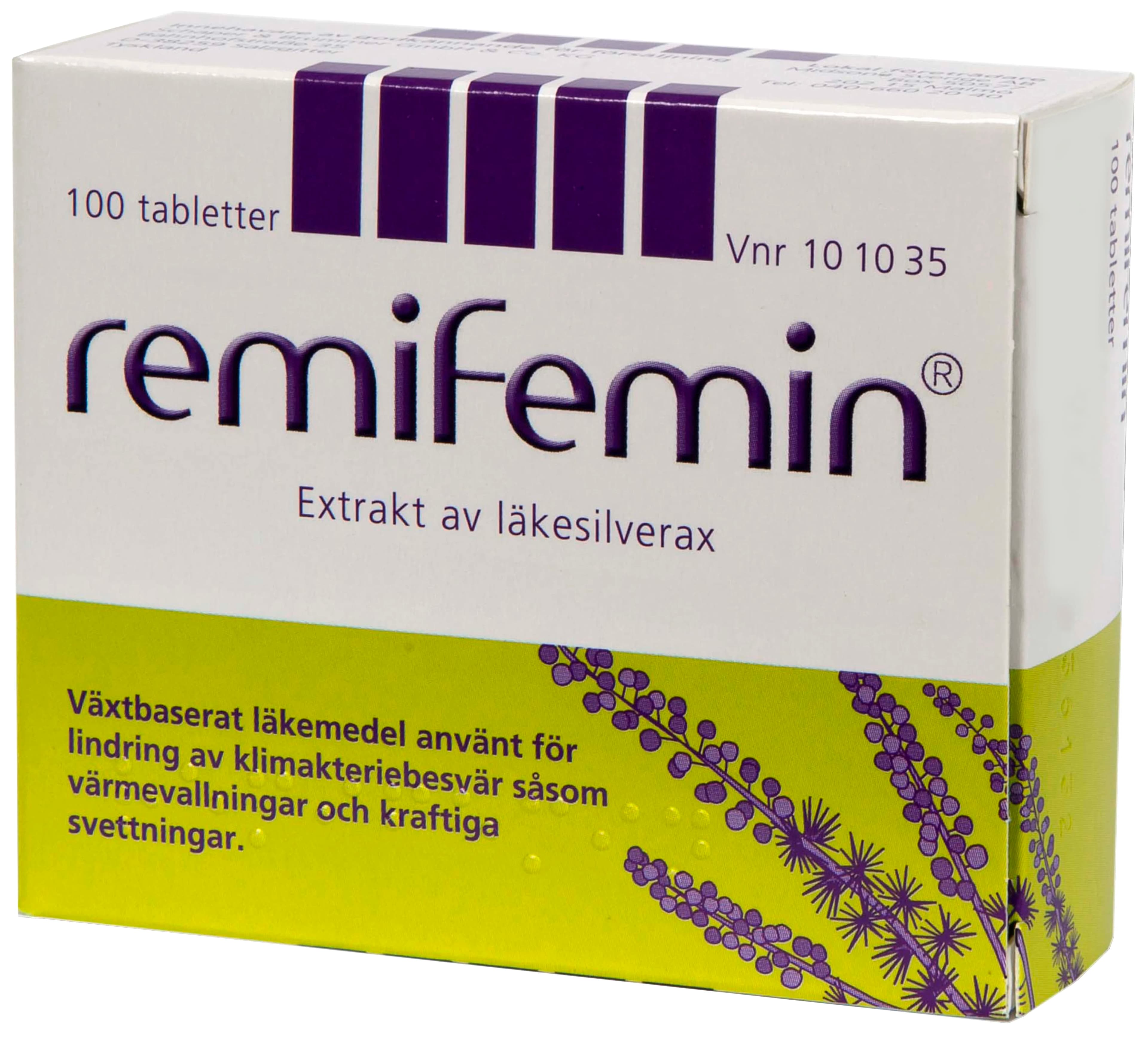 Remifemin tablett 100 st från Remifemin – köp hos Apotek Hjärtat