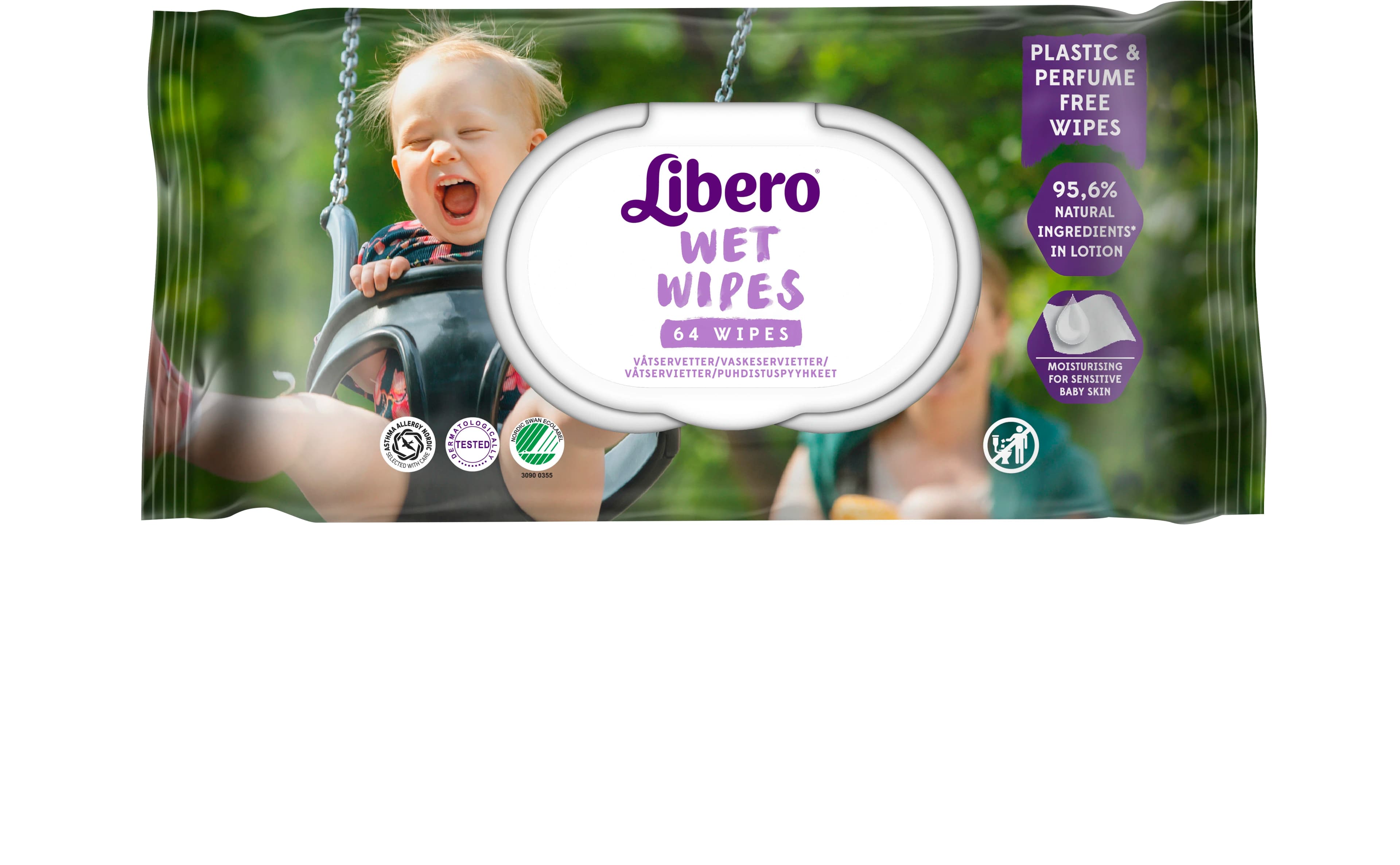 Libero Wet Wipes Våtservetter 64-pack från Libero – köp hos Apotek Hjärtat