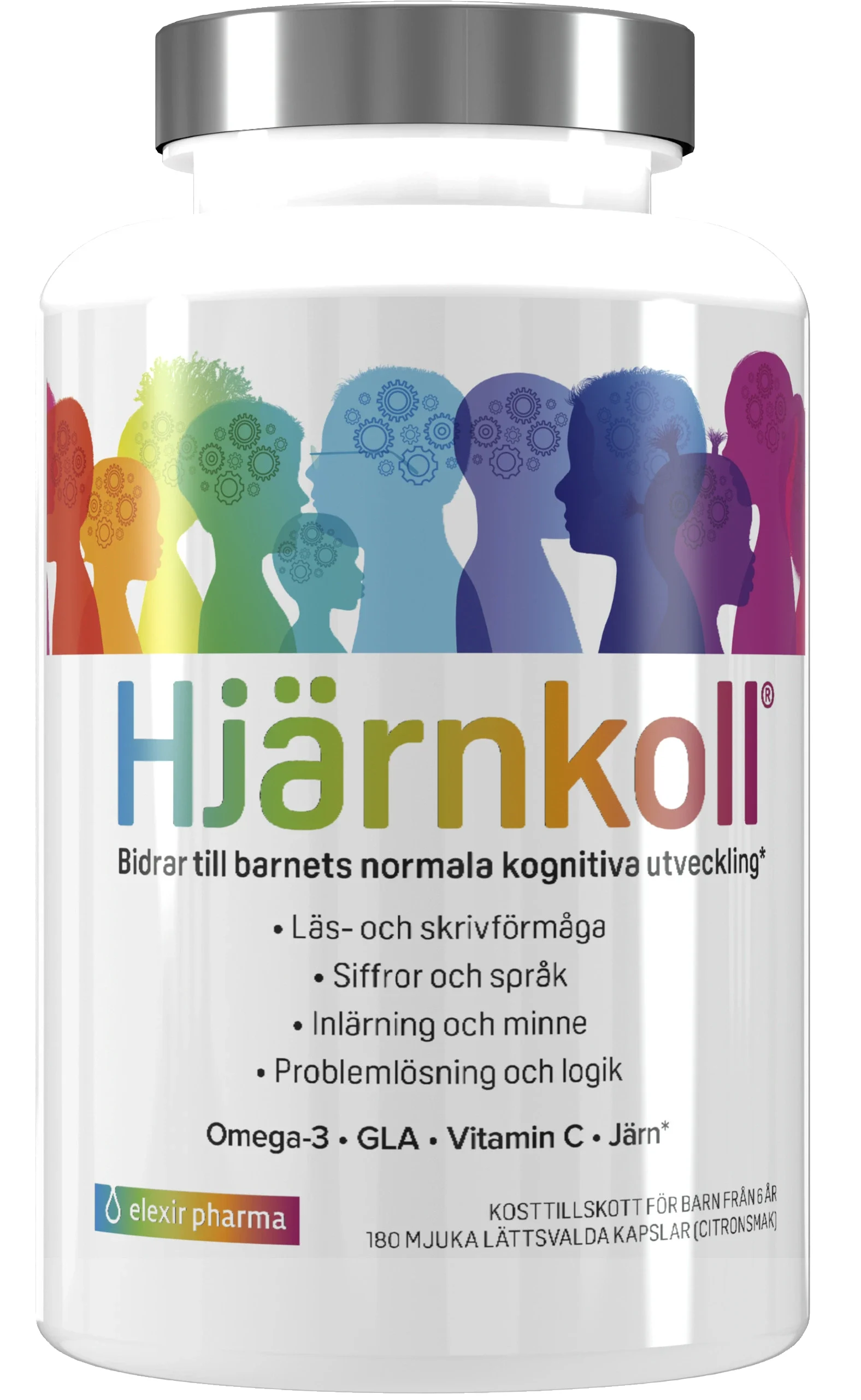 Elexir Pharma Hjärnkoll 180 kapslar från Elexir Pharma – köp hos Apotek Hjärtat