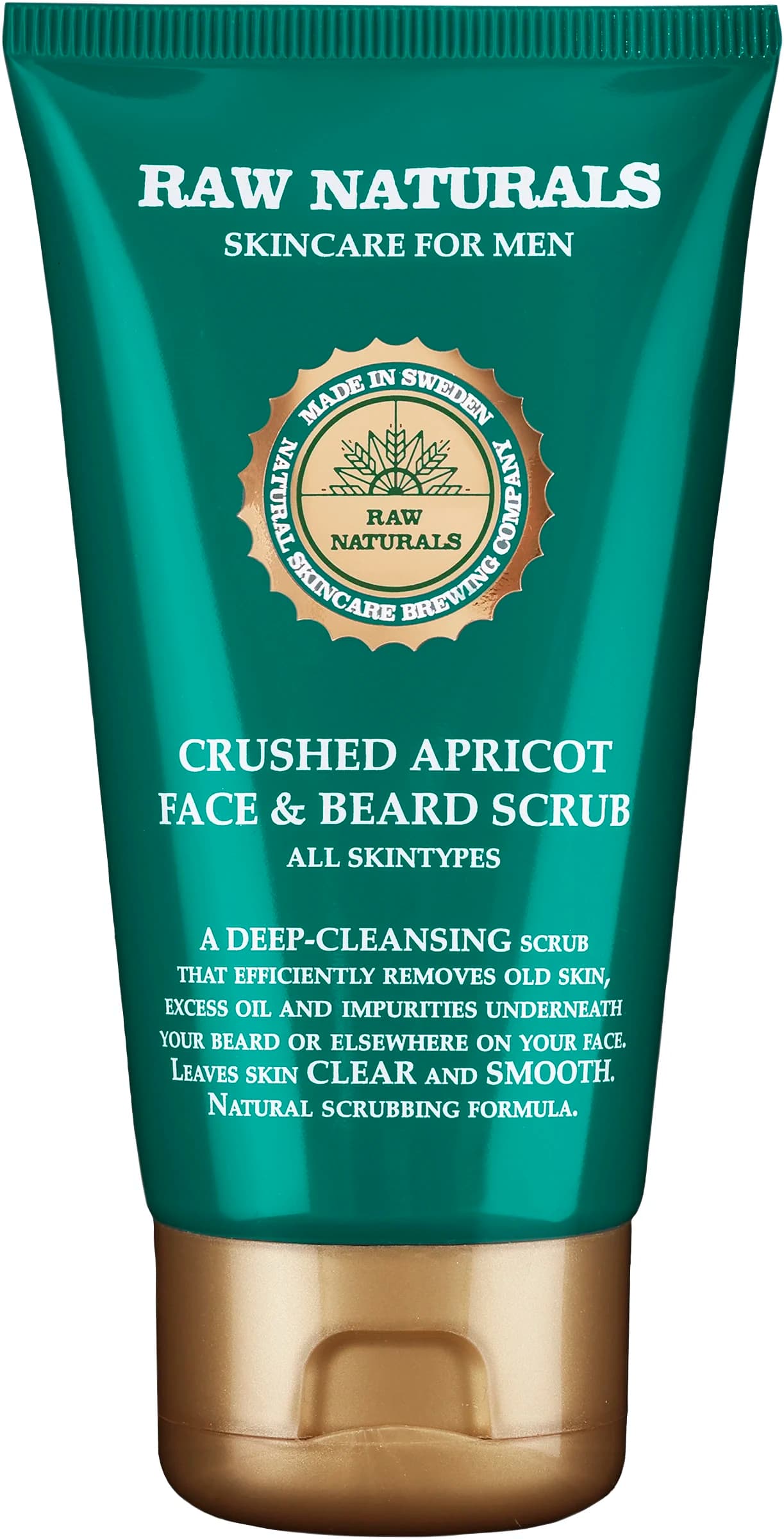 Raw Naturals Crushed Apricot Face & Beard Scrub 75 ml från Raw Naturals – köp hos Apotek Hjärtat