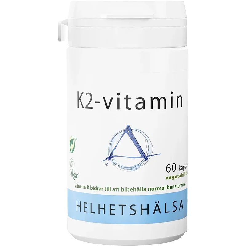 Helhetshälsa K2-vitamin 100 µg 60 kapslar från Helhetshälsa – köp hos Apotek Hjärtat