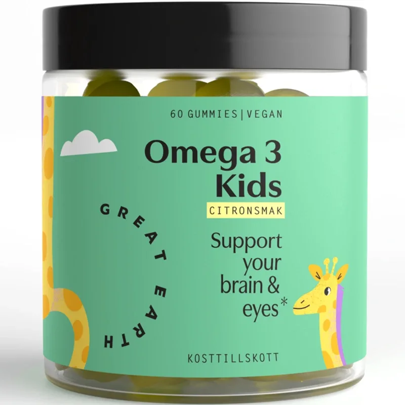Great Earth Omega 3 Kids 60 tugg från Great Earth – köp hos Apotek Hjärtat