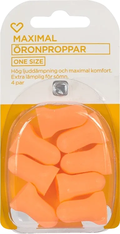 Hjärtats öronproppar maximal 4 par från Hjärtats – köp hos Apotek Hjärtat