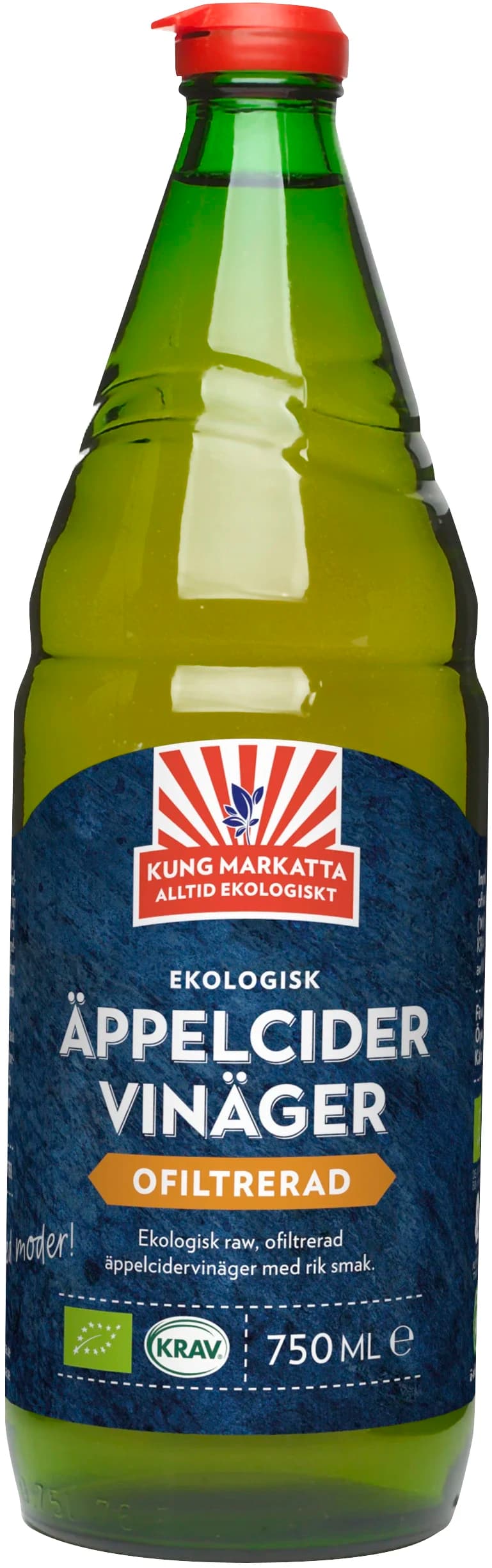Kung Markatta Äppelcidervinäger Ofiltrerad Krav 750 ml från Kung Markatta – köp hos Apotek Hjärtat