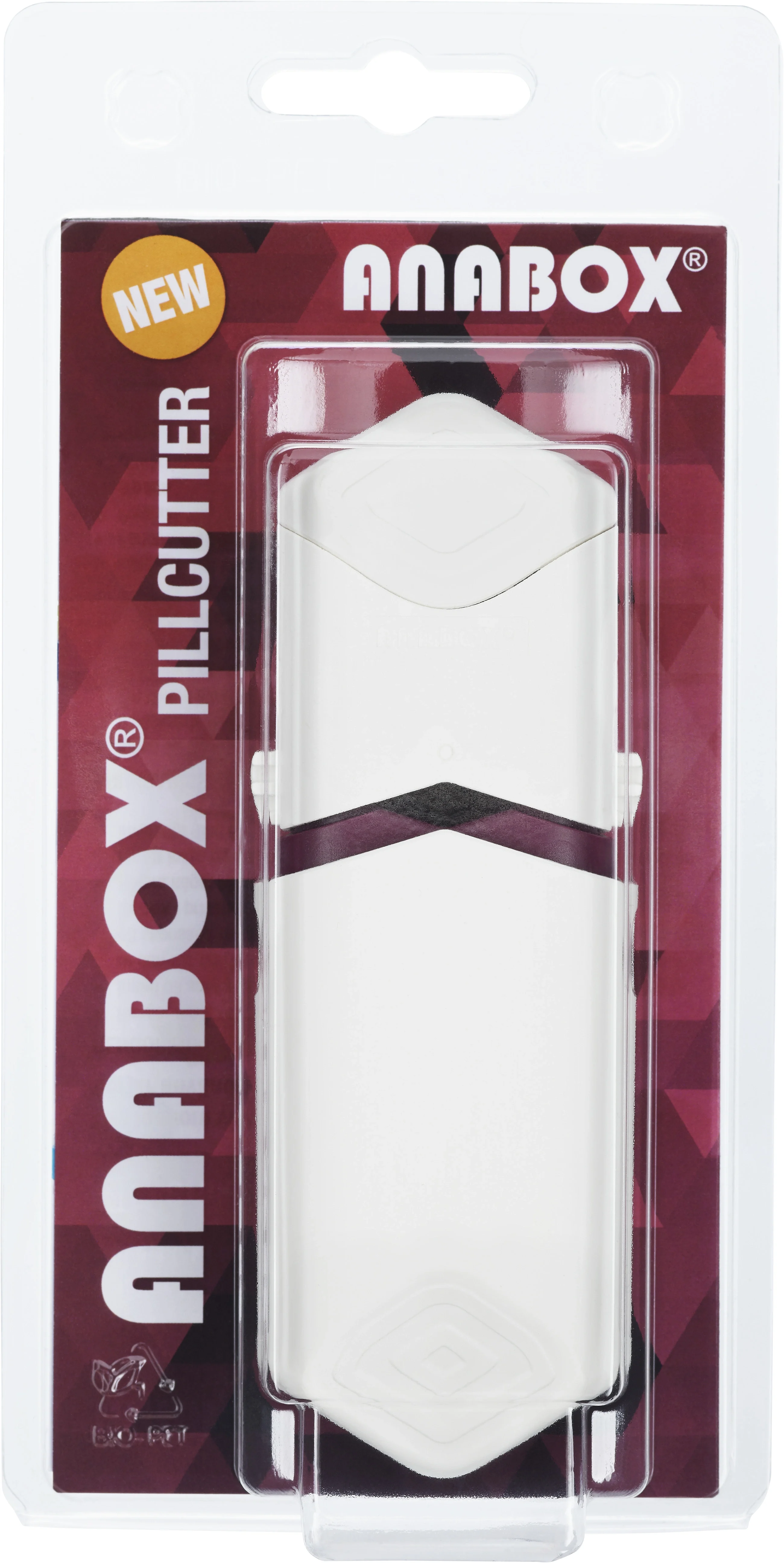 Anabox Tablettdelare Vit/Lila 1st från Anabox – köp hos Apotek Hjärtat