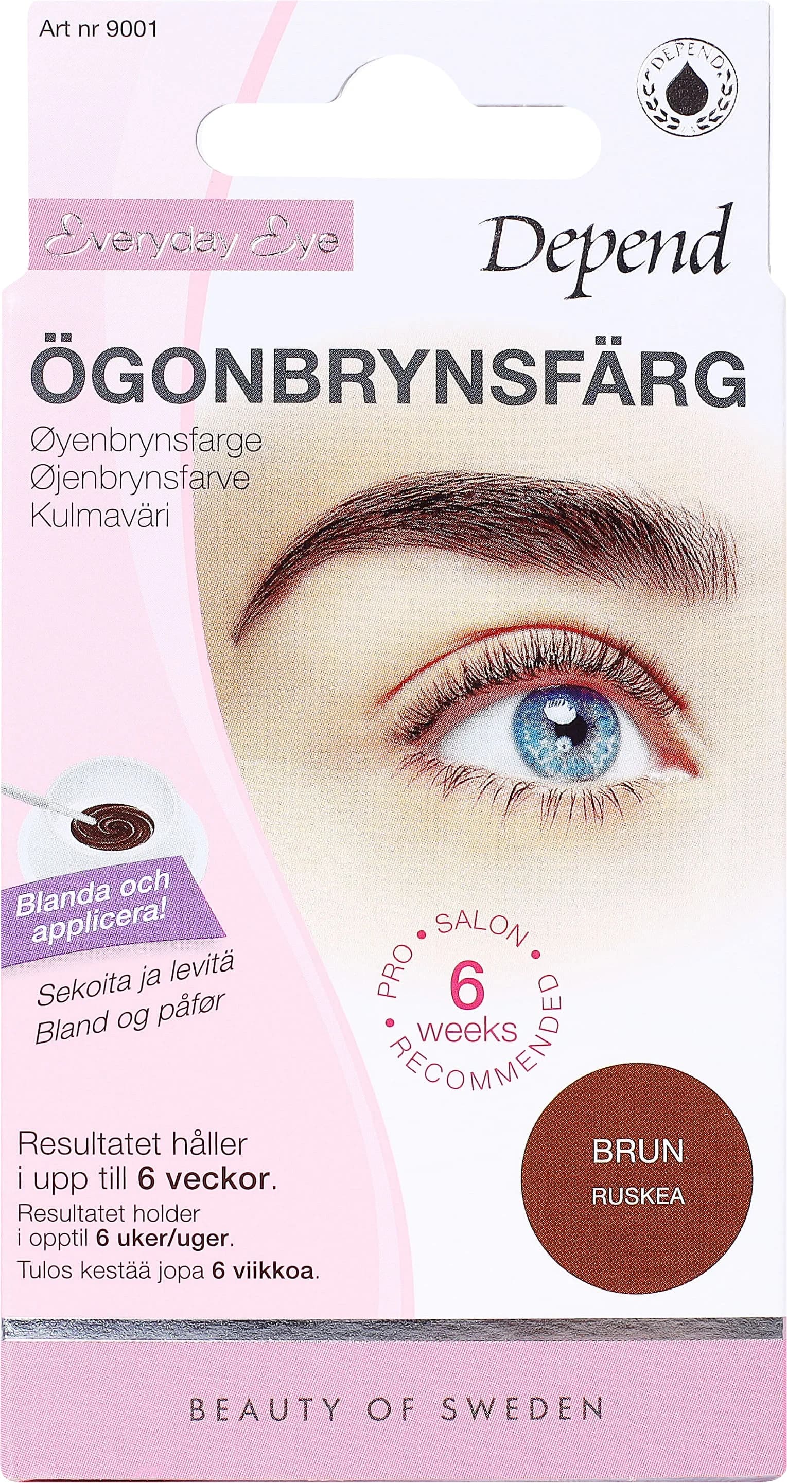 Depend Ögonbrynsfärg Brun från Depend – köp hos Apotek Hjärtat