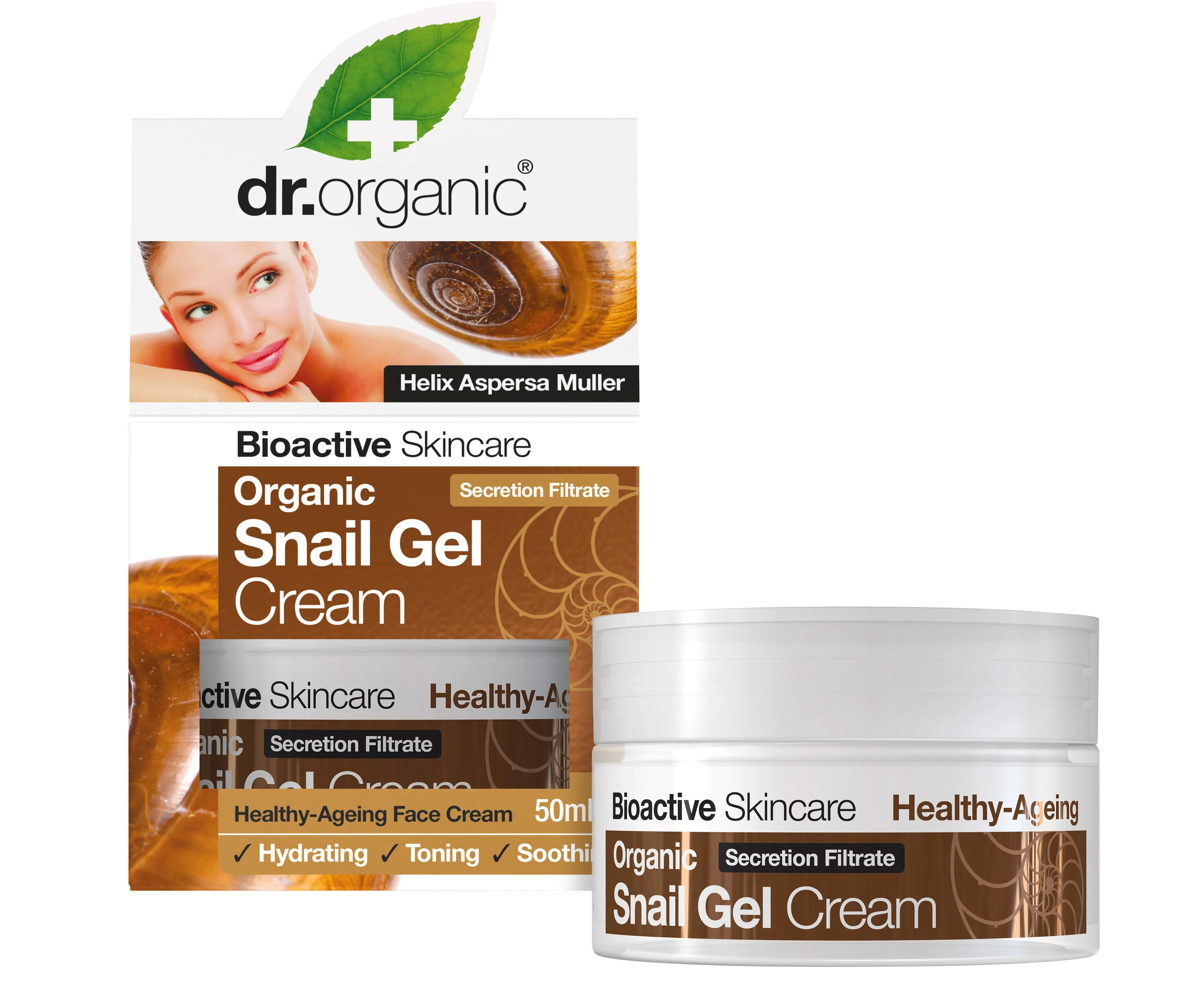 Dr.Organic Snail Gel Cream Dagkräm 50 ml från Dr.Organic – köp hos Apotek Hjärtat