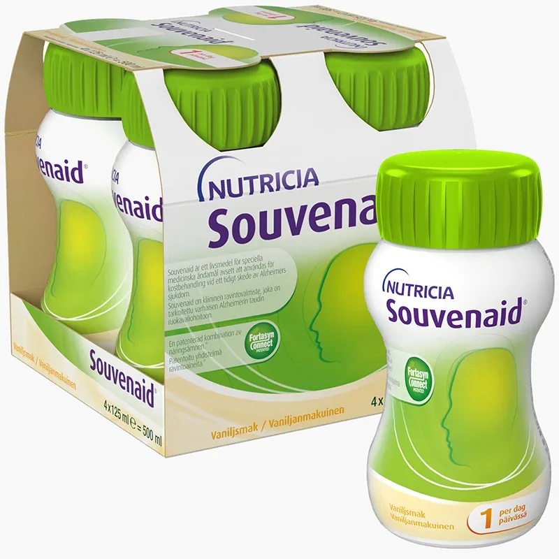 Souvenaid Vanilj 4 x 125 ml från Souvenaid – köp hos Apotek Hjärtat
