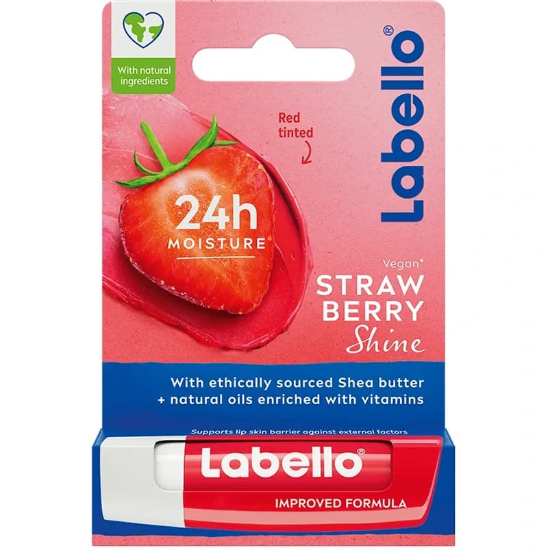 Labello Strawberry Shine Lip Balm 1p från Labello – köp hos Apotek Hjärtat